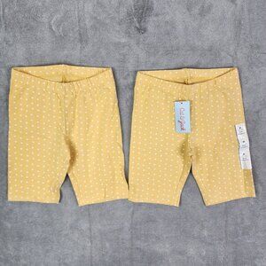 2 Pack Girls Cat & Jack Yellow Sun Eclipse Bike Shorts Lot of 2 Size M (7-8)